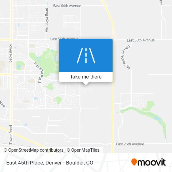 Mapa de East 45th Place