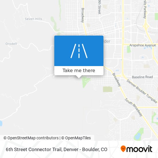 6th Street Connector Trail map