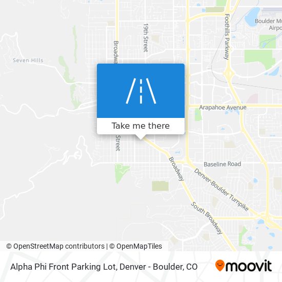Alpha Phi Front Parking Lot map