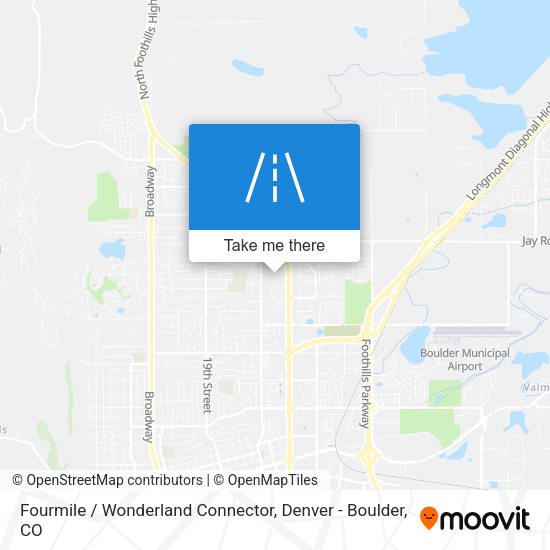 Mapa de Fourmile / Wonderland Connector