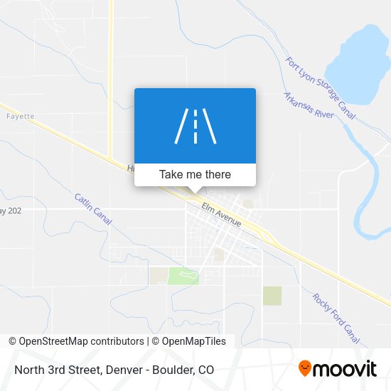 North 3rd Street map