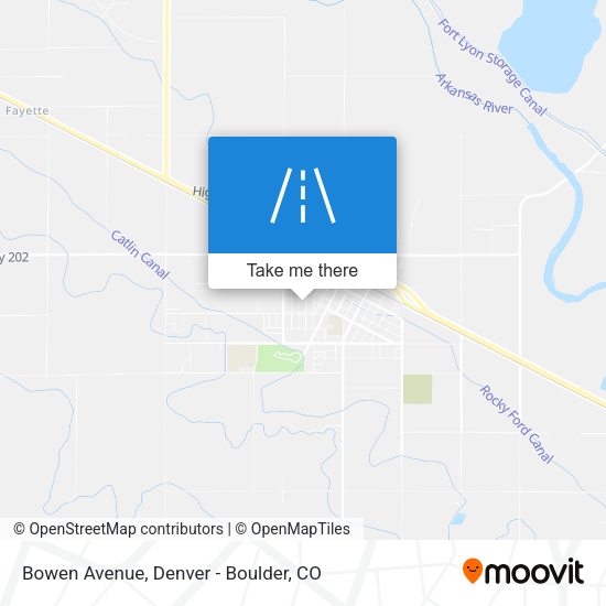 Bowen Avenue map