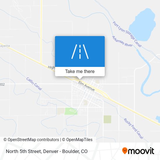 North 5th Street map