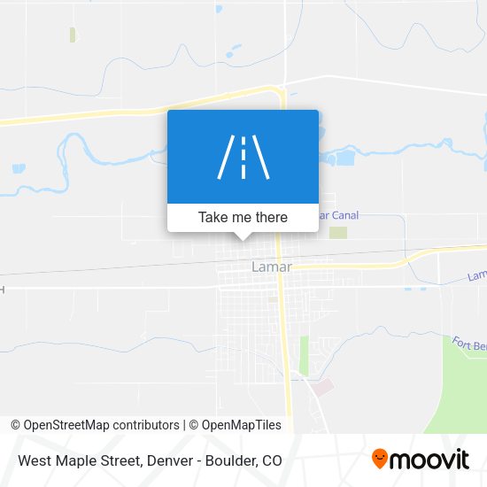West Maple Street map