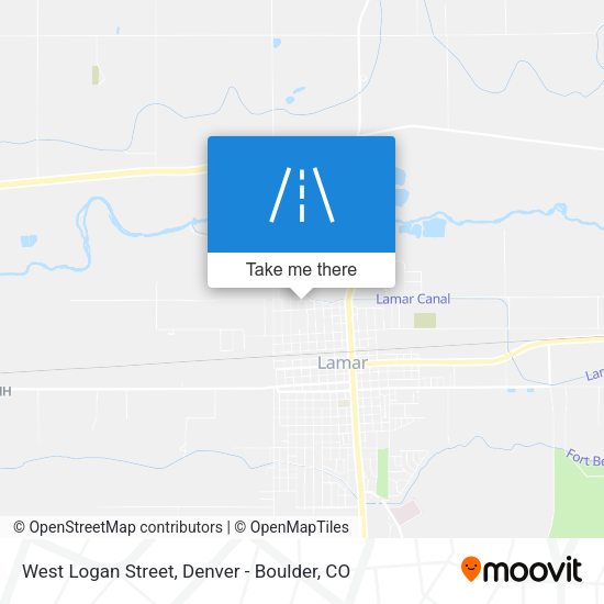 West Logan Street map