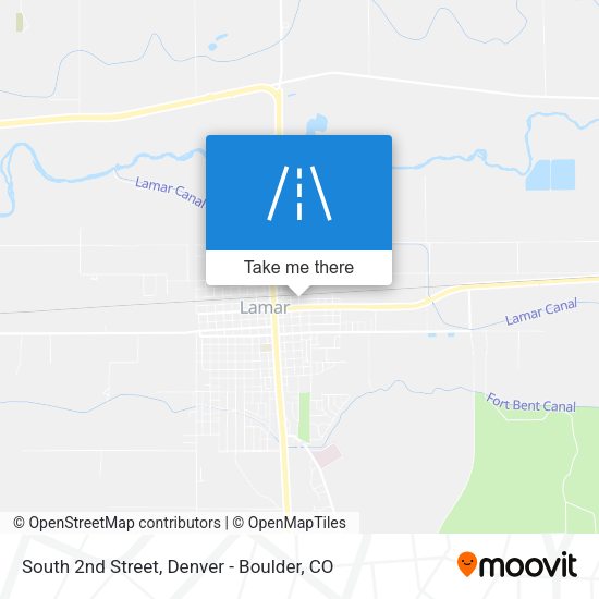 South 2nd Street map