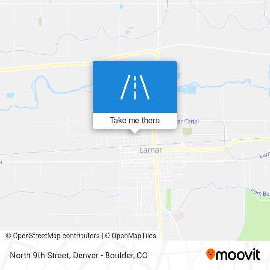 Mapa de North 9th Street