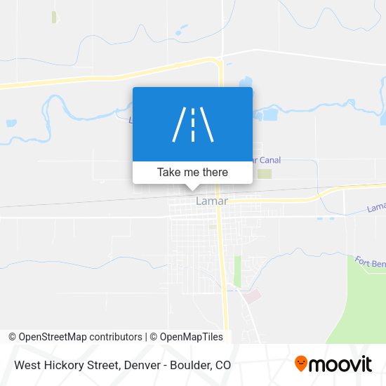 West Hickory Street map