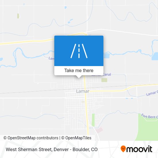 West Sherman Street map