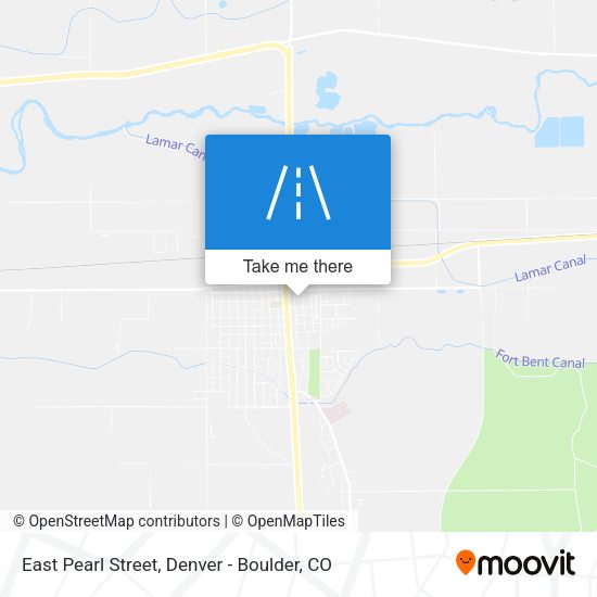 East Pearl Street map