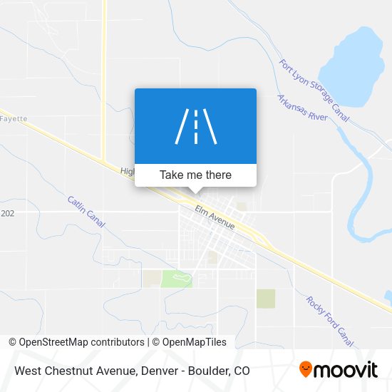 Mapa de West Chestnut Avenue