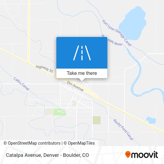 Catalpa Avenue map