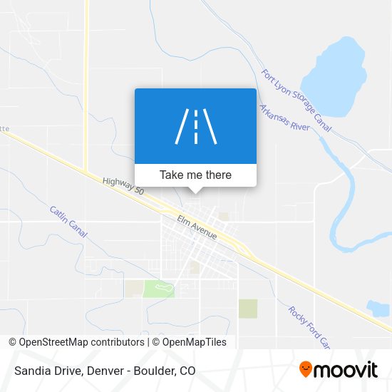 Sandia Drive map