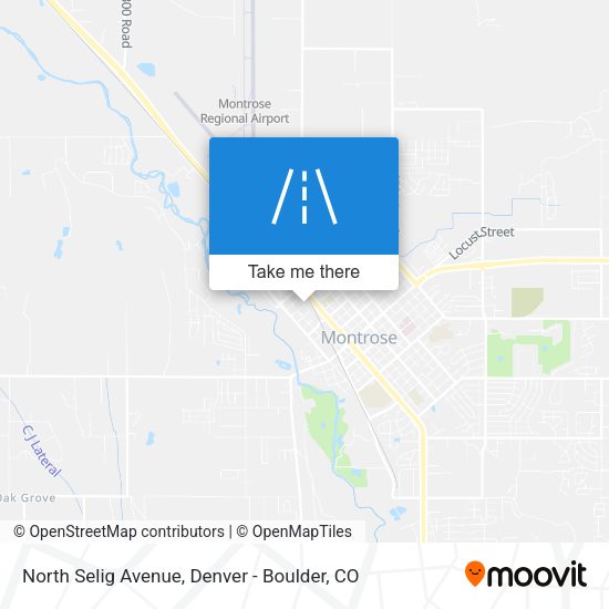 North Selig Avenue map
