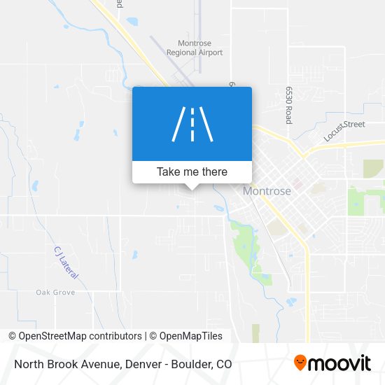 North Brook Avenue map