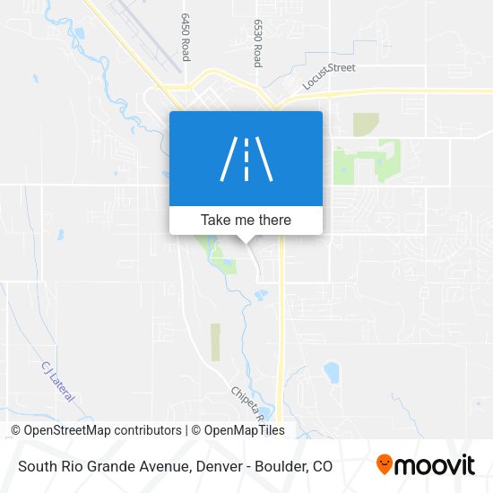 South Rio Grande Avenue map