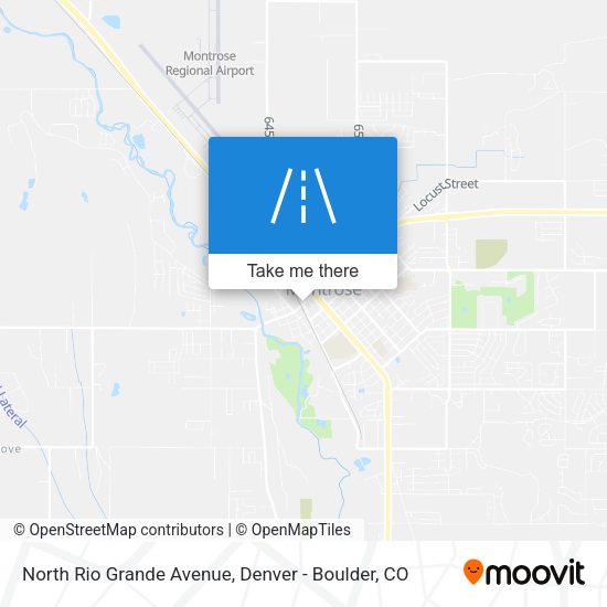North Rio Grande Avenue map