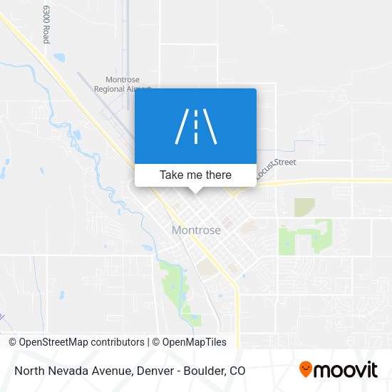 North Nevada Avenue map