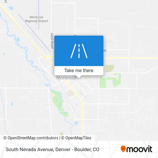 South Nevada Avenue map