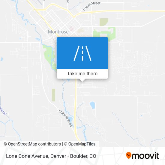 Lone Cone Avenue map