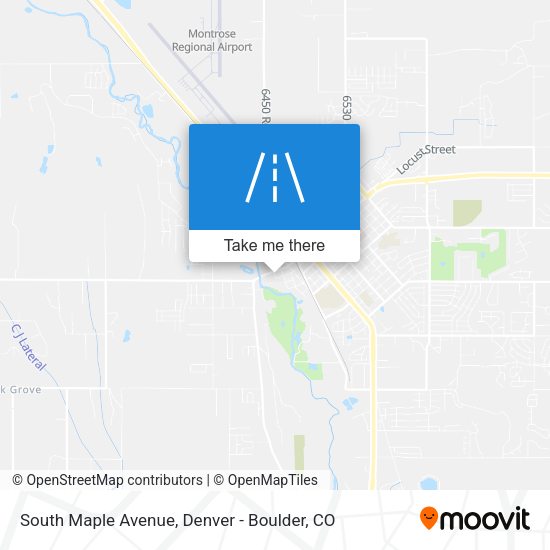 South Maple Avenue map