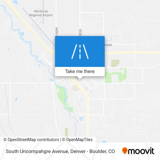 South Uncompahgre Avenue map