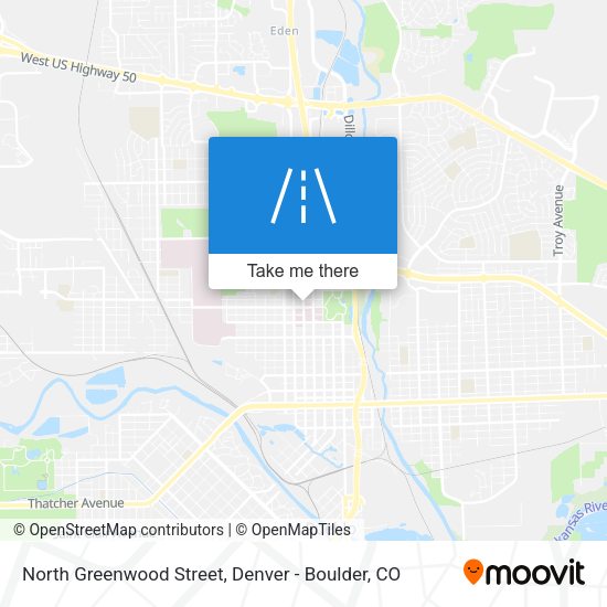 North Greenwood Street map
