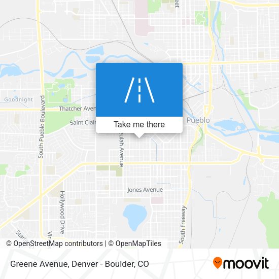 Greene Avenue map