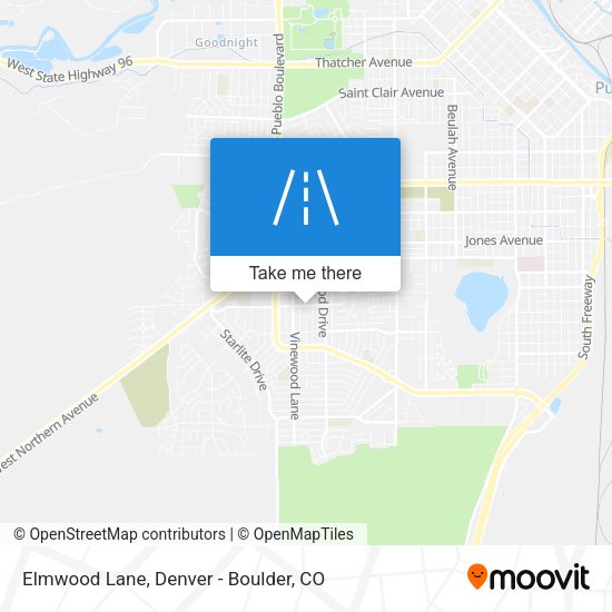 Elmwood Lane map