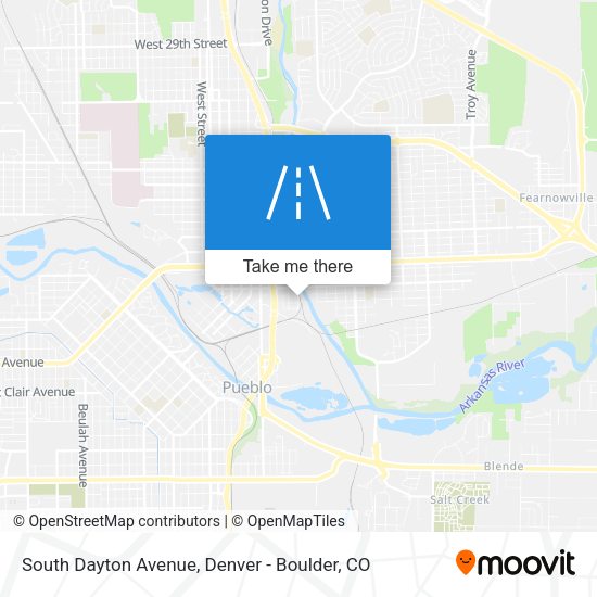South Dayton Avenue map