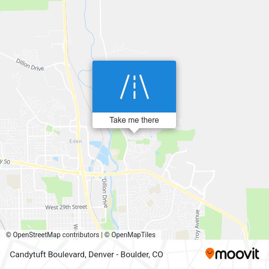 Candytuft Boulevard map