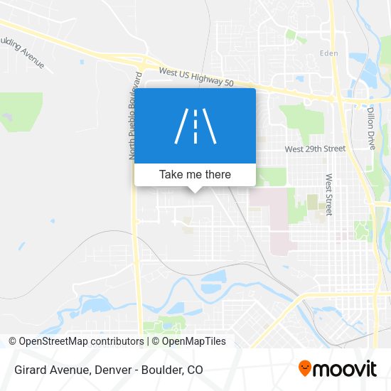 Girard Avenue map