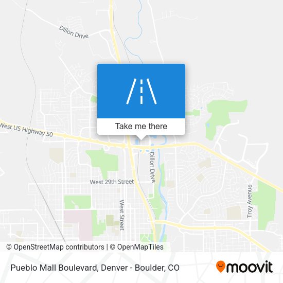 Mapa de Pueblo Mall Boulevard