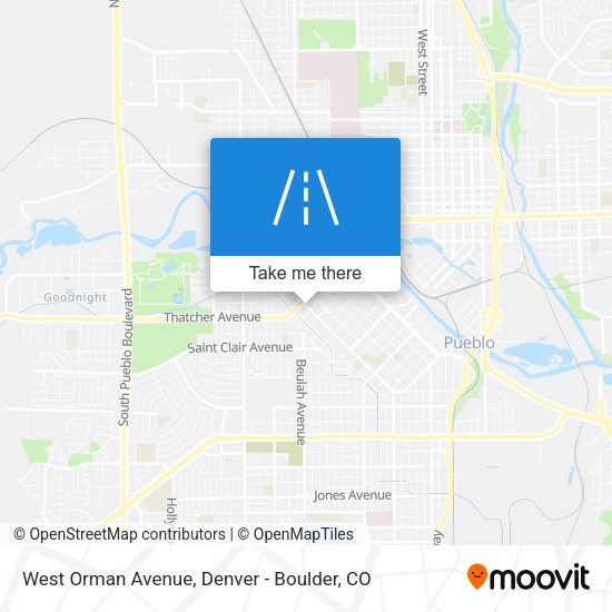 West Orman Avenue map