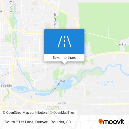 Mapa de South 21st Lane