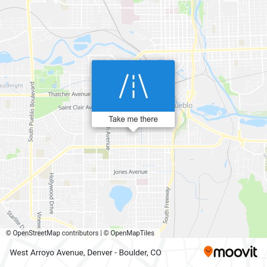 West Arroyo Avenue map