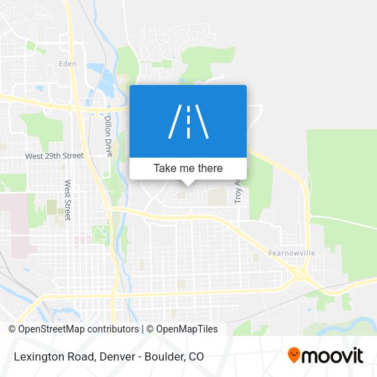 Lexington Road map