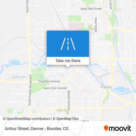 Arthur Street map