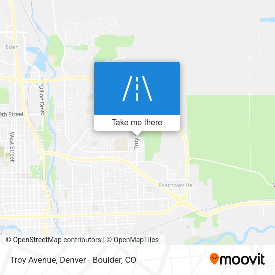 Mapa de Troy Avenue