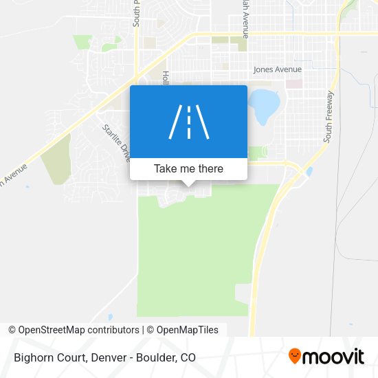 Bighorn Court map
