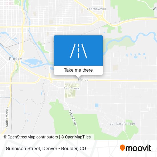 Gunnison Street map