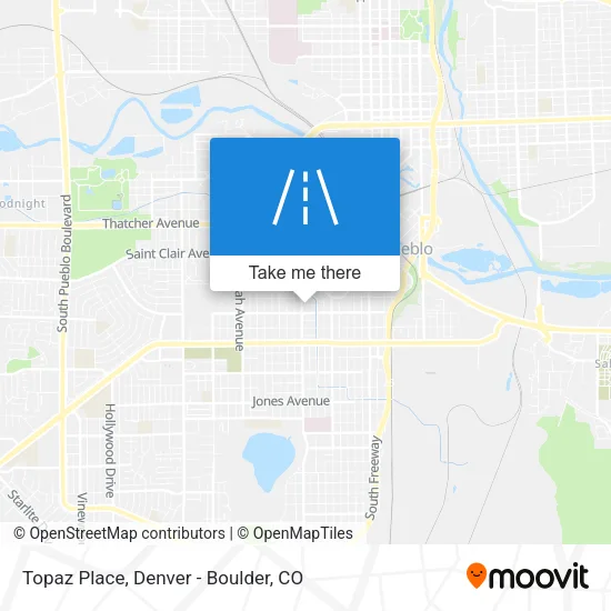 Topaz Place map