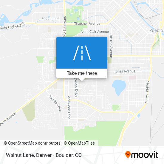 Walnut Lane map