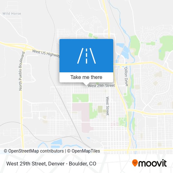 West 29th Street map