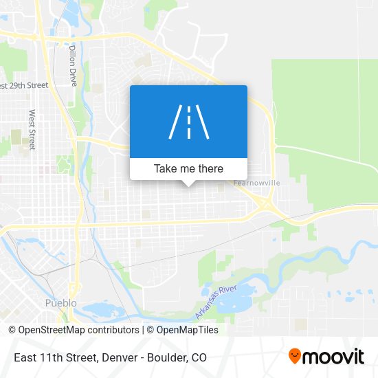 East 11th Street map