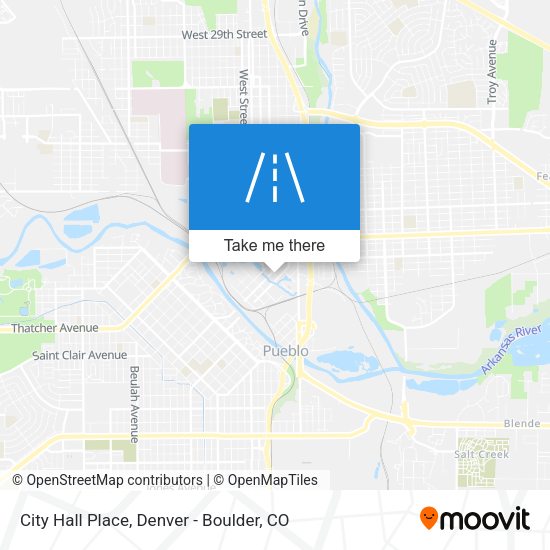 City Hall Place map