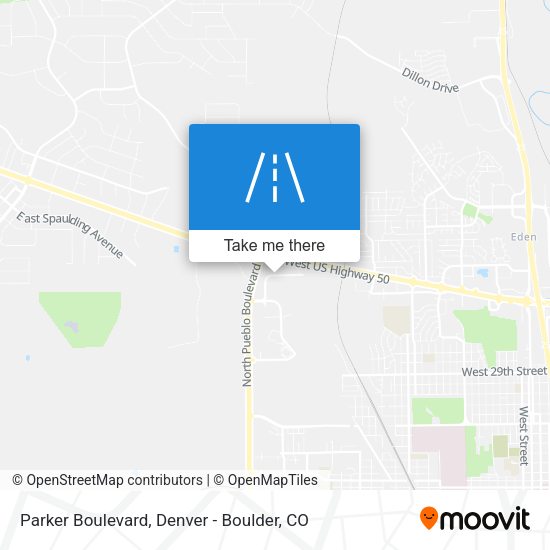 Parker Boulevard map