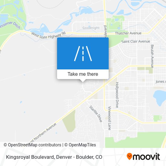 Kingsroyal Boulevard map