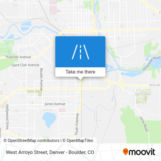 West Arroyo Street map