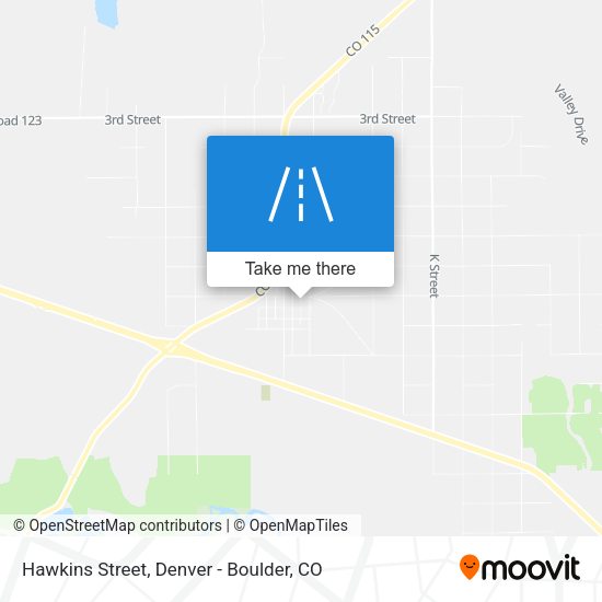 Hawkins Street map
